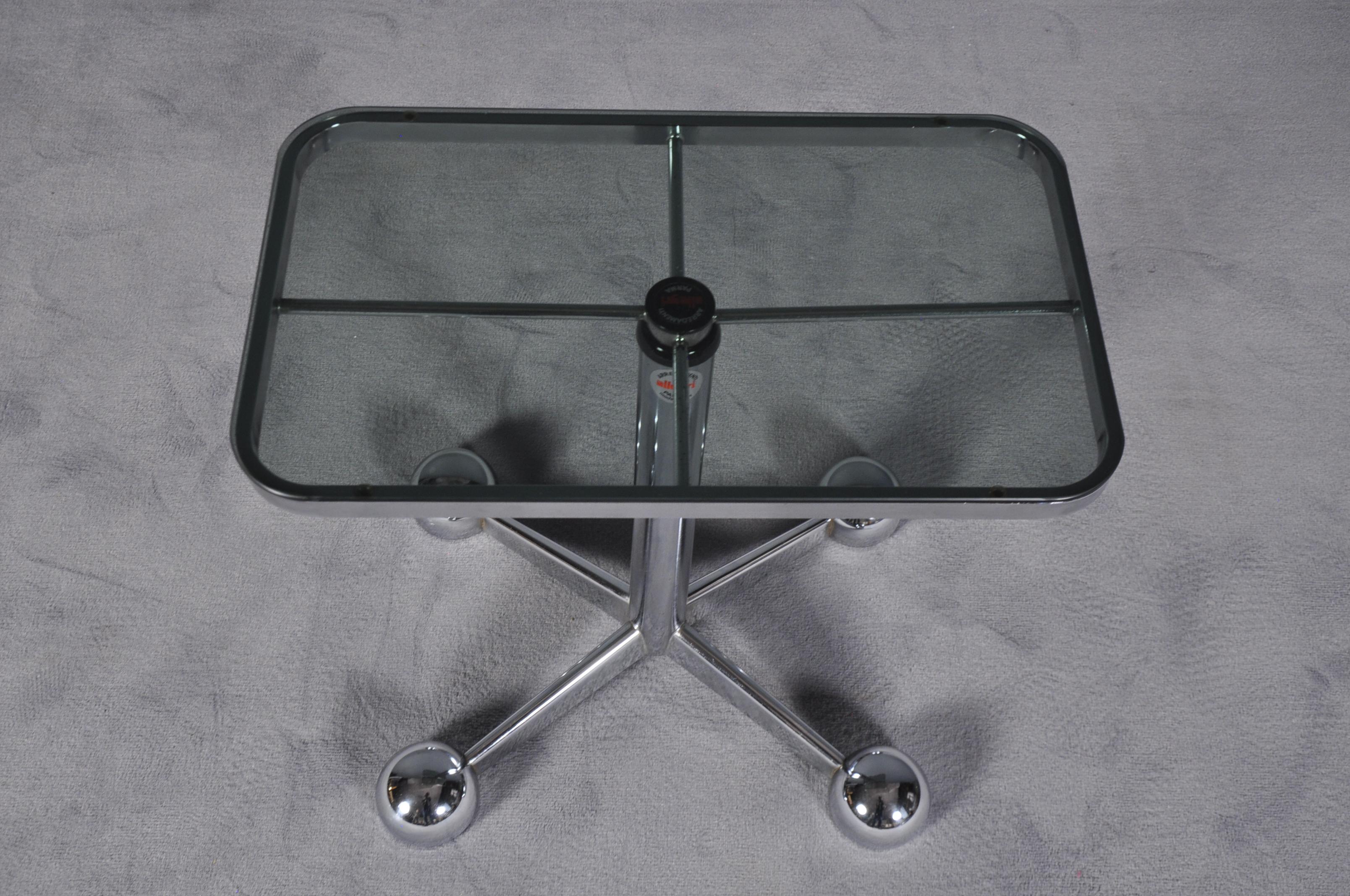 Late 20th Century Modern Bar Cart or Side Coffee Table by Allegri Arredamenti, Italy, 1970s