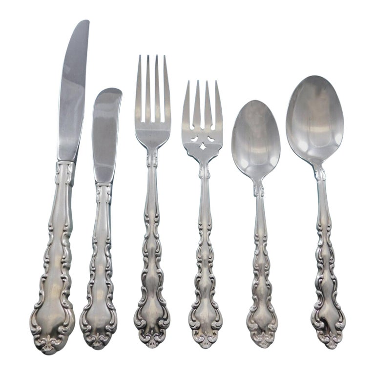 Modern Baroque by Community Oneida Silverplate Flatware Set Service 61  Pieces For Sale at 1stDibs | oneida community silverware, community flatware,  community silver plate