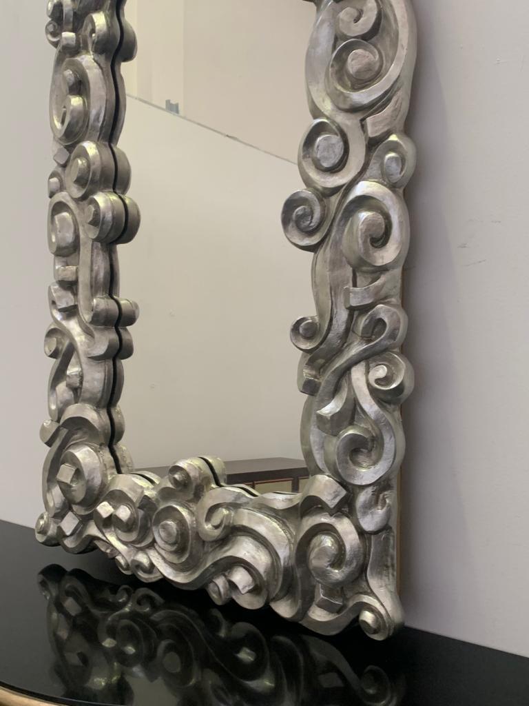 Modern Baroque Resin Mirror, 1990s For Sale 3