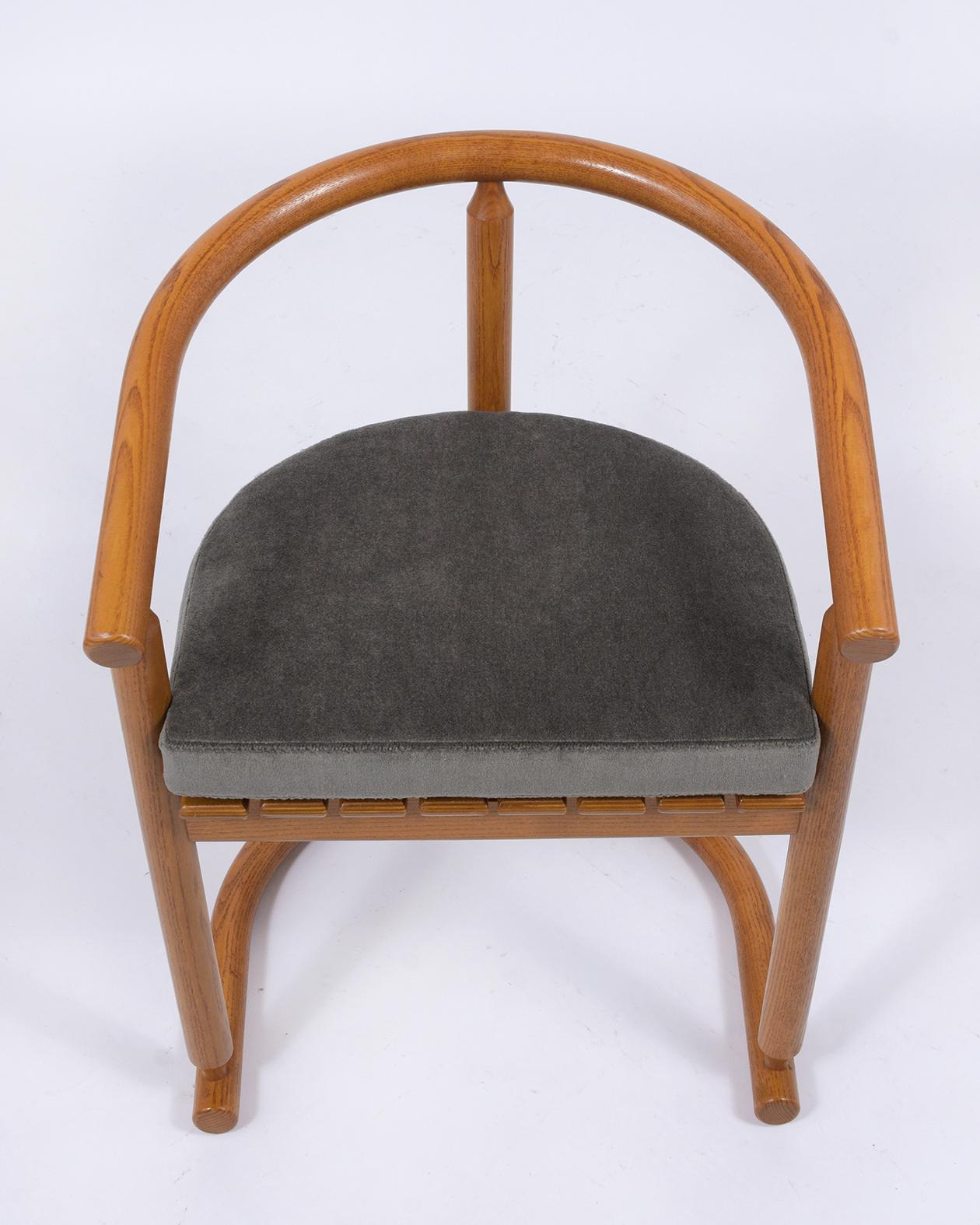 Late 20th Century Modern Barrel Back Dining Chairs