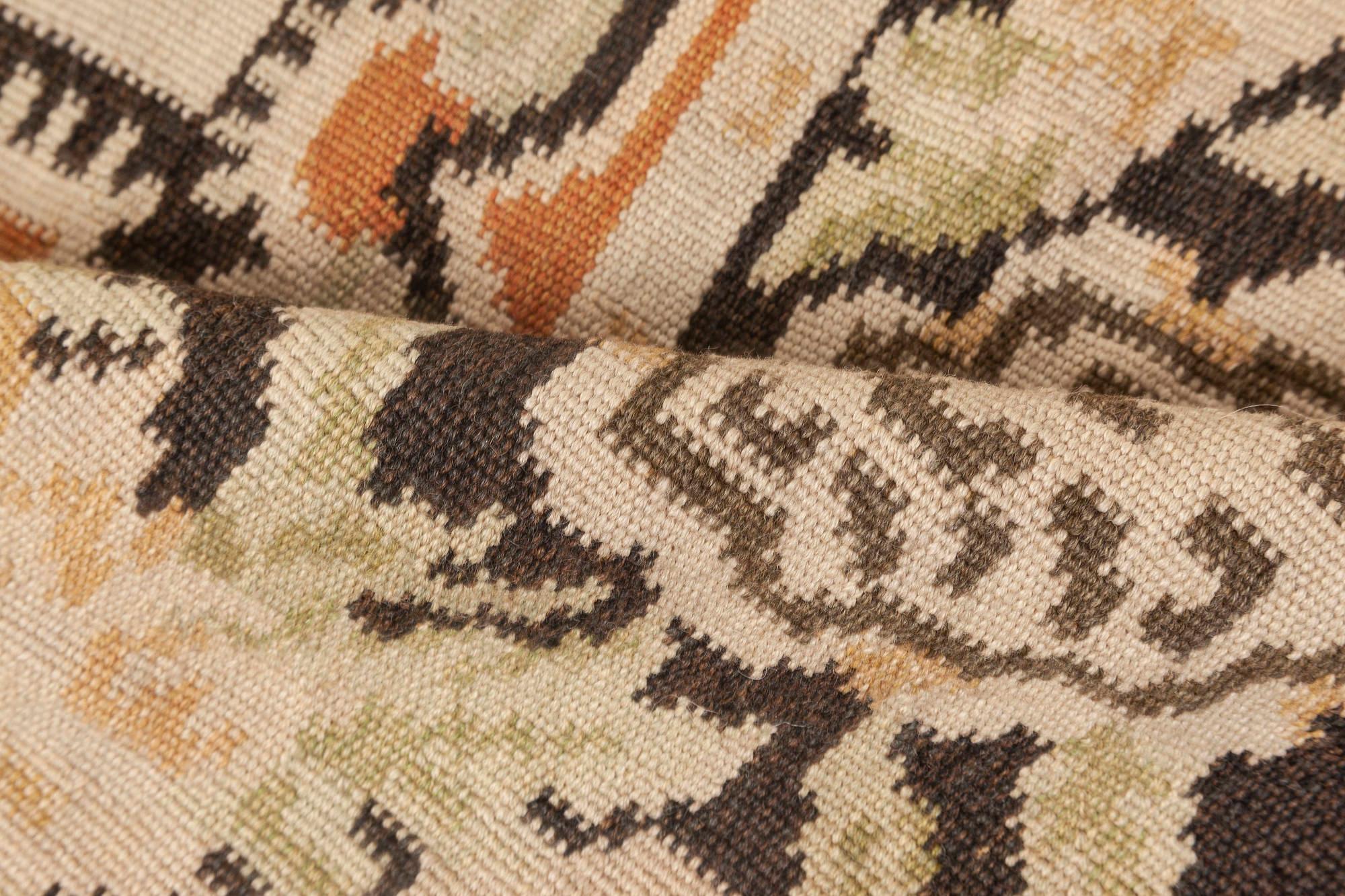 Modern Bassarabian Botanic design hand knotted wool rug by Doris Leslie Blau
Size: 13'0