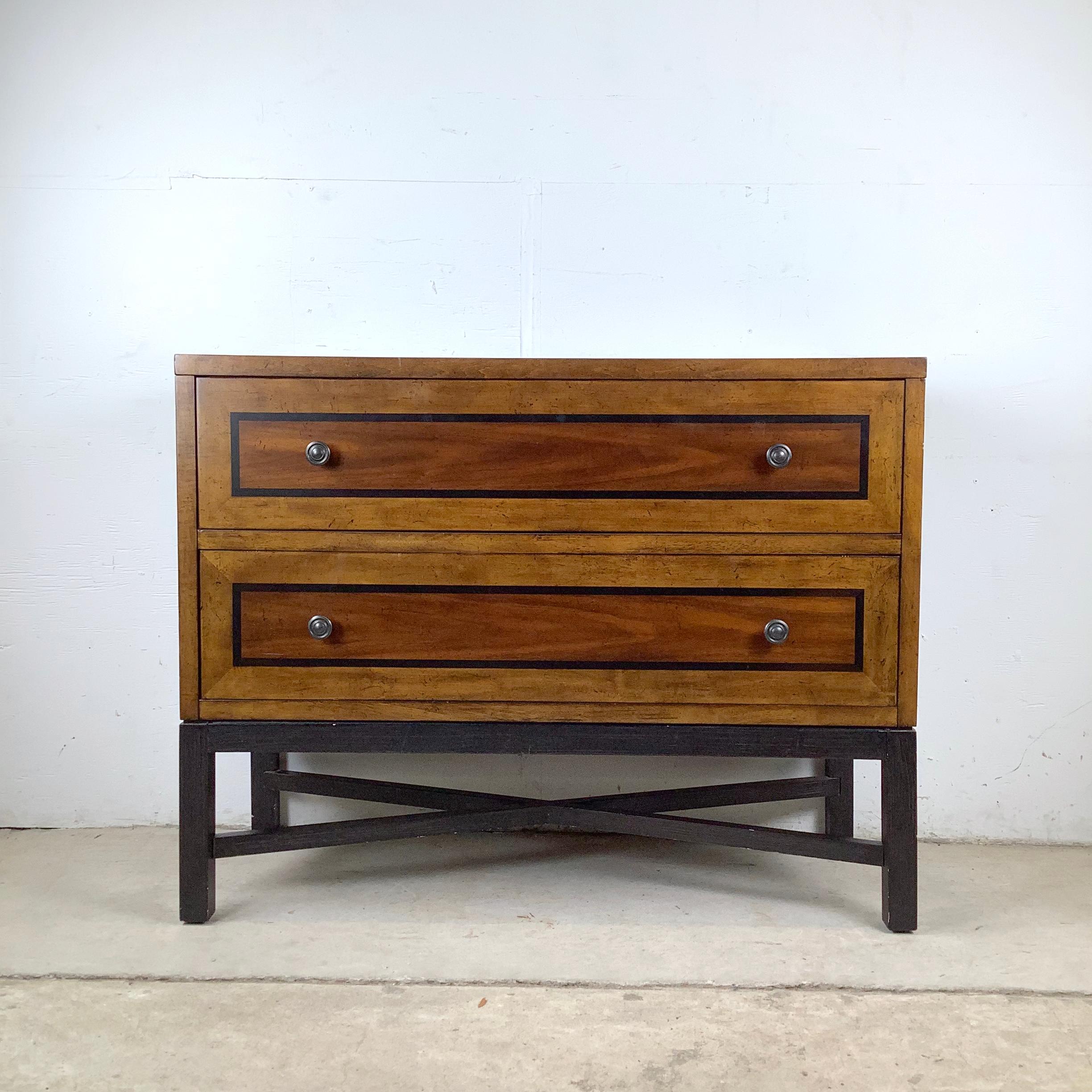 Modern Bassett Chest With Sculptural X Base in vendita 11