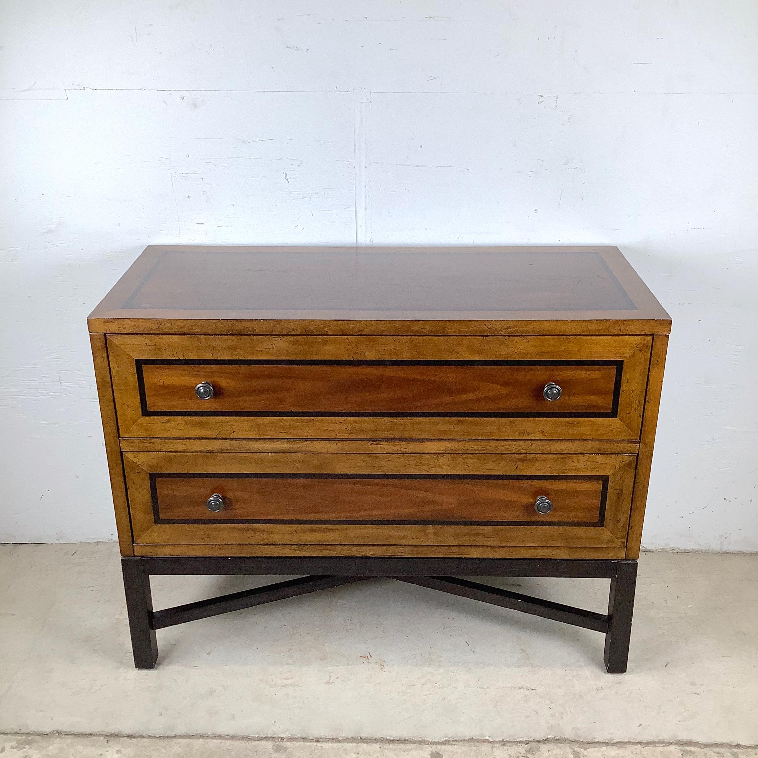 Modern Bassett Chest With Sculptural X Base in vendita 12