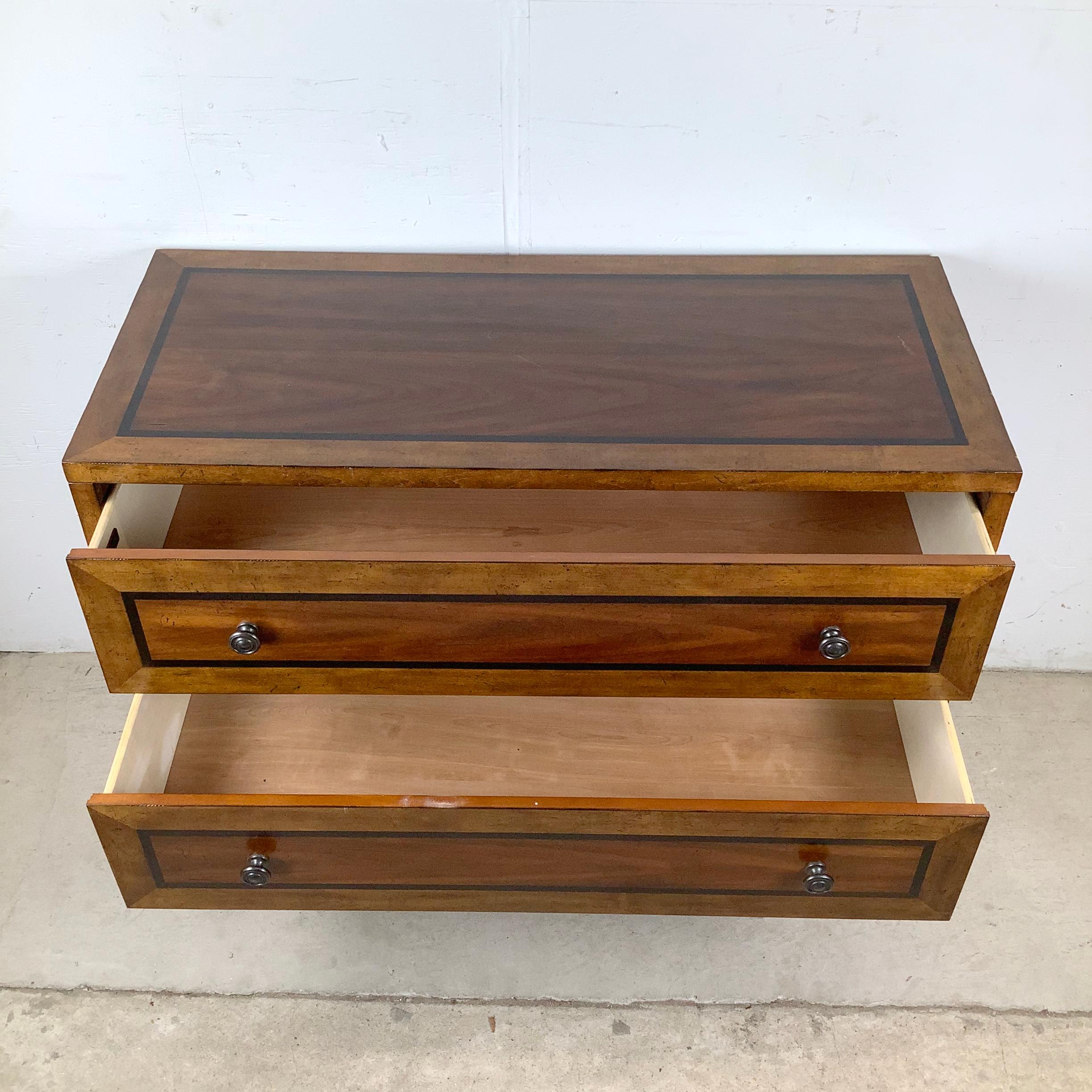 XX secolo Modern Bassett Chest With Sculptural X Base in vendita