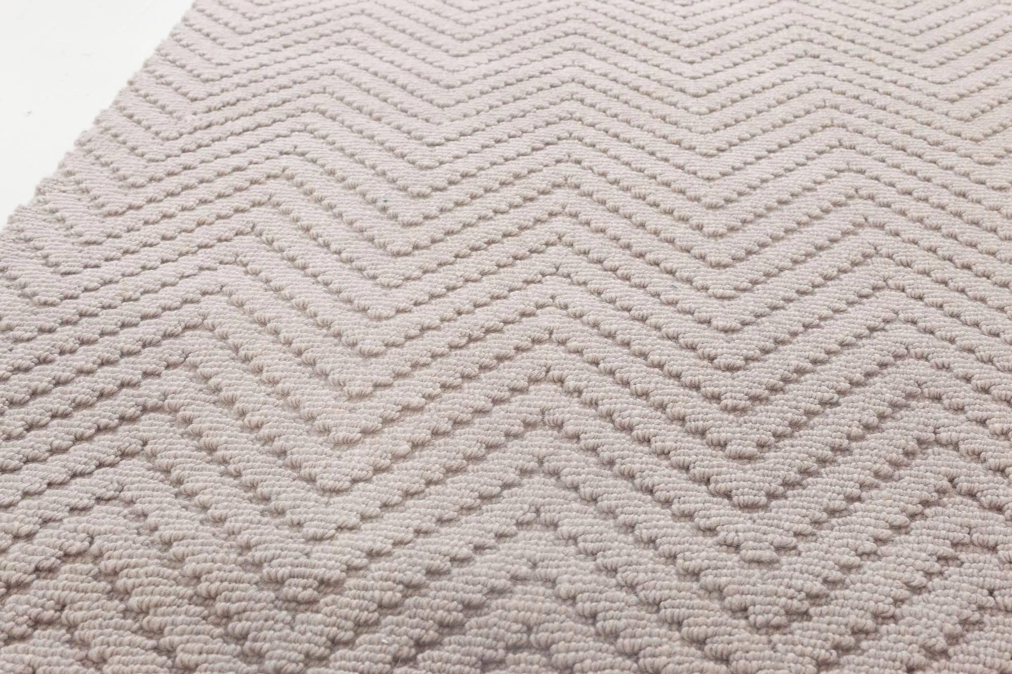 Alfombra moderna Bauer Collection Herringbone Designed de Doris Leslie Blau Indio en venta