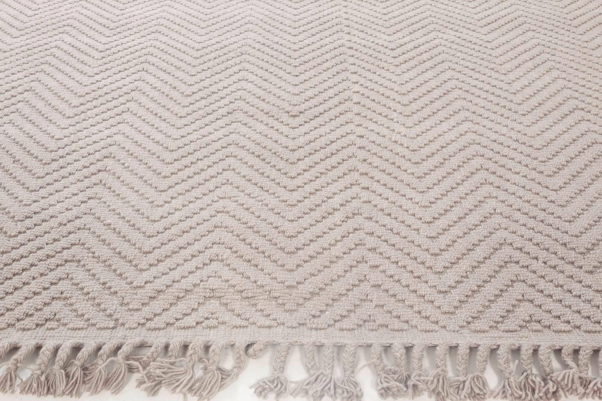 Alfombra moderna Bauer Collection Herringbone Designed de Doris Leslie Blau Anudado a mano en venta