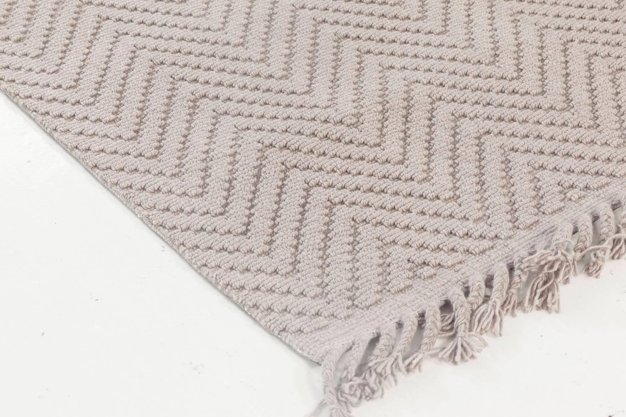 Moderner Bauer-Kollektion-Teppich im Fischgrät-Design von Doris Leslie Blau (21. Jahrhundert und zeitgenössisch) im Angebot