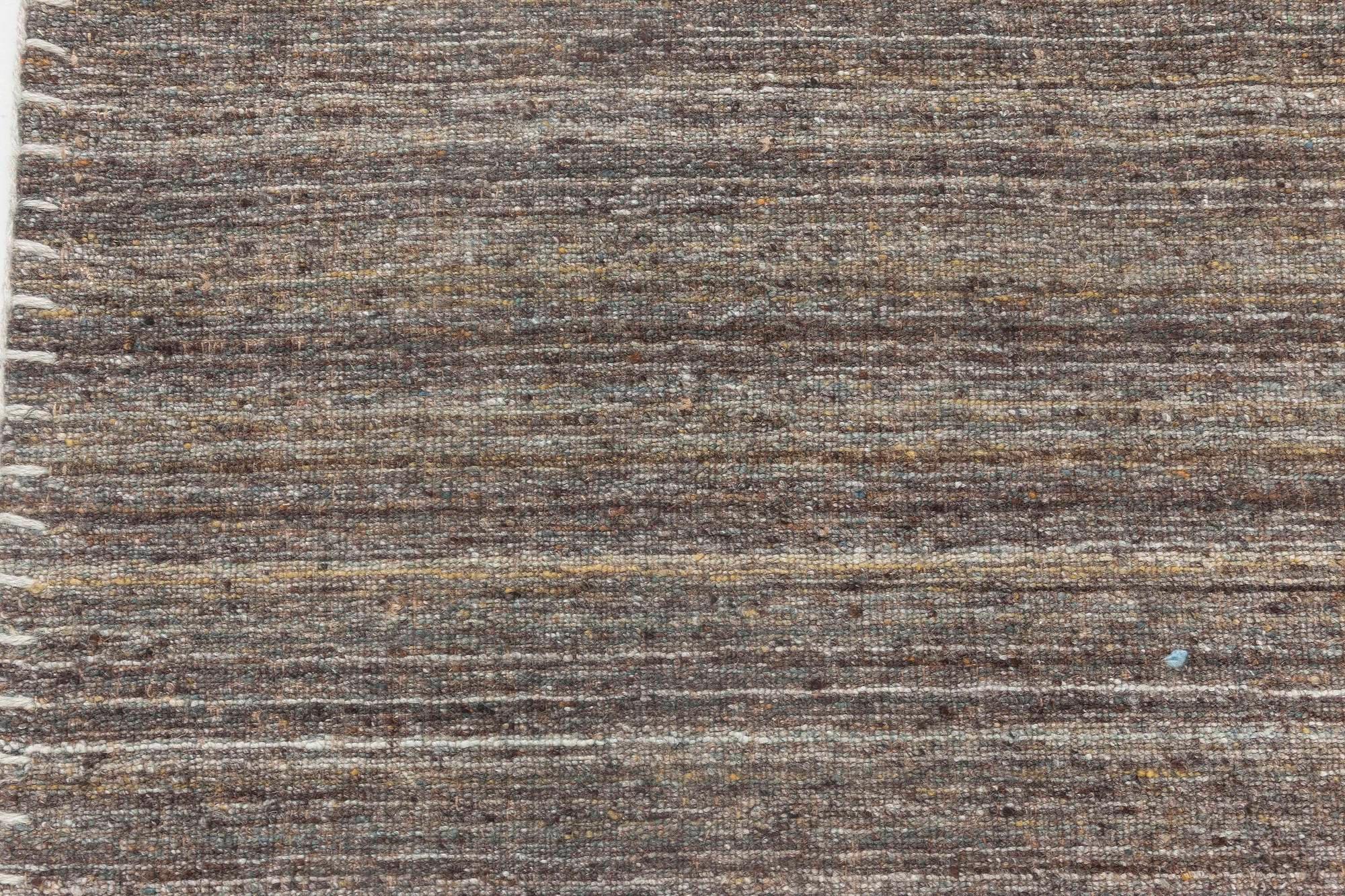 Alfombra moderna sin dibujo Colección Bauer en gris y marrón de Doris Leslie Blau Moderno en venta