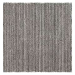 Modern Bauer Collection Pattern-Less Rug in Grey and Brown by Doris Leslie Blau
