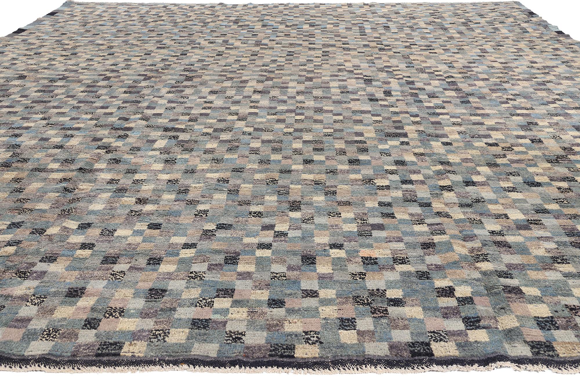 Moderne Tapis marocain à carreaux The Moderns en vente