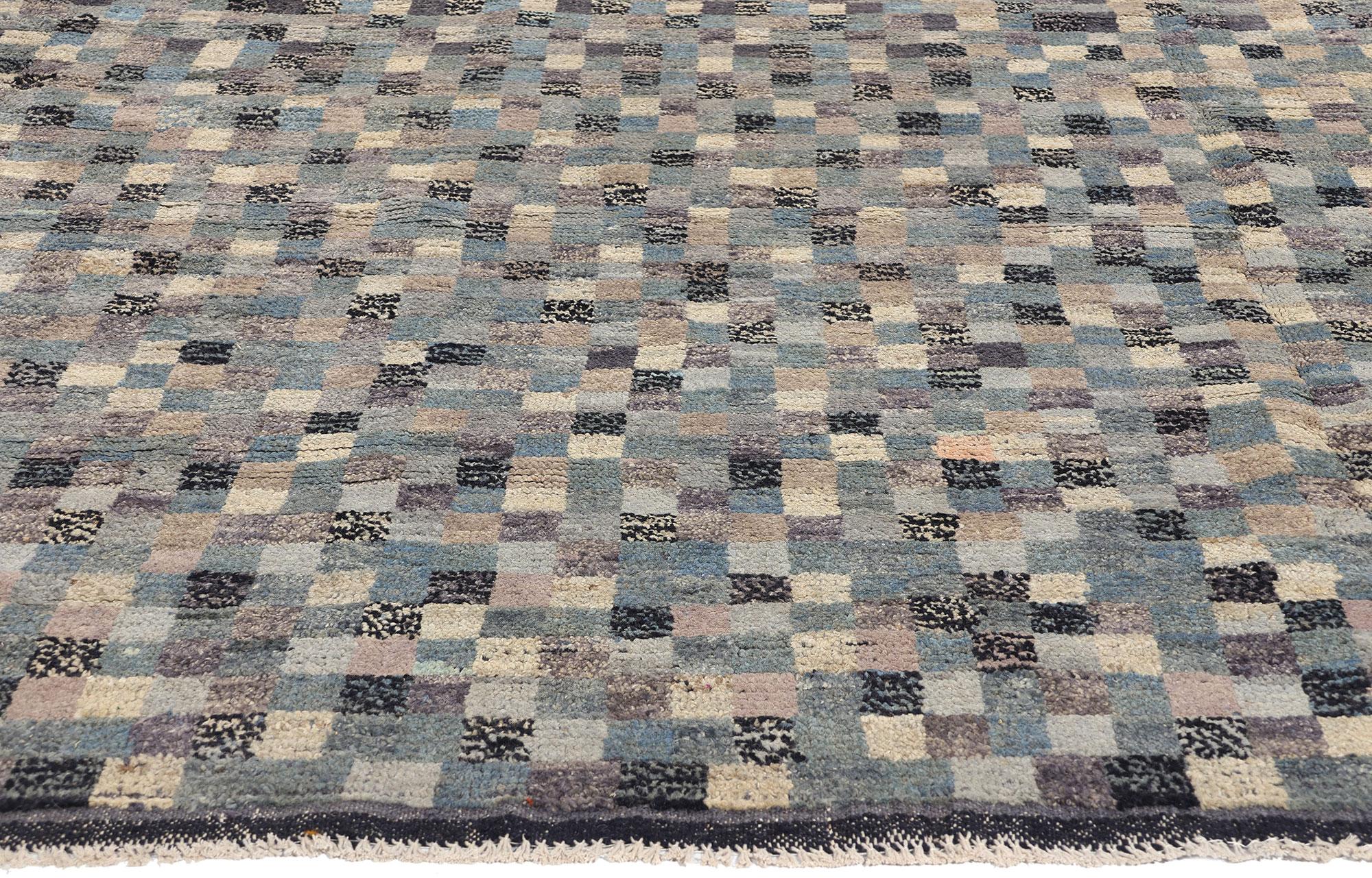 Pakistanais Tapis marocain à carreaux The Moderns en vente