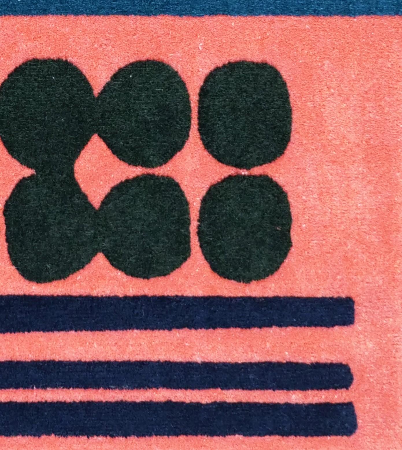 Americano Tappeto moderno ispirato al Bauhaus con disegno geometrico dal nome Dessau 1925.02 in vendita