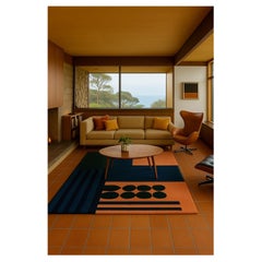 Modern Bauhaus inspired rug with geometric design pattern name Dessau 1925.02
