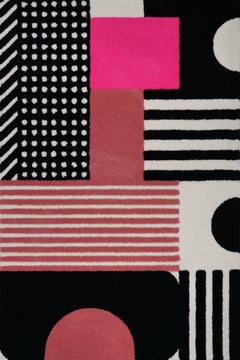 Tappeto moderno di ispirazione Bauhaus con disegno geometrico nome Weimer 1919.01