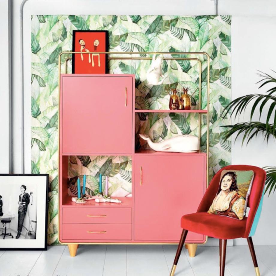 pink cabinet