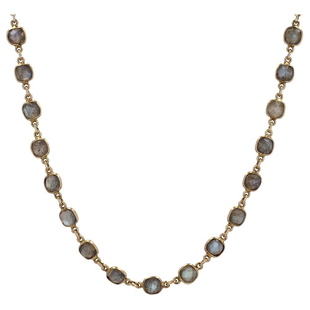 Moderne Baume Creation Labradorites Vermeil-Halskette