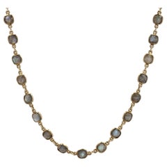 Moderne Baume Creation Labradorites Vermeil-Halskette