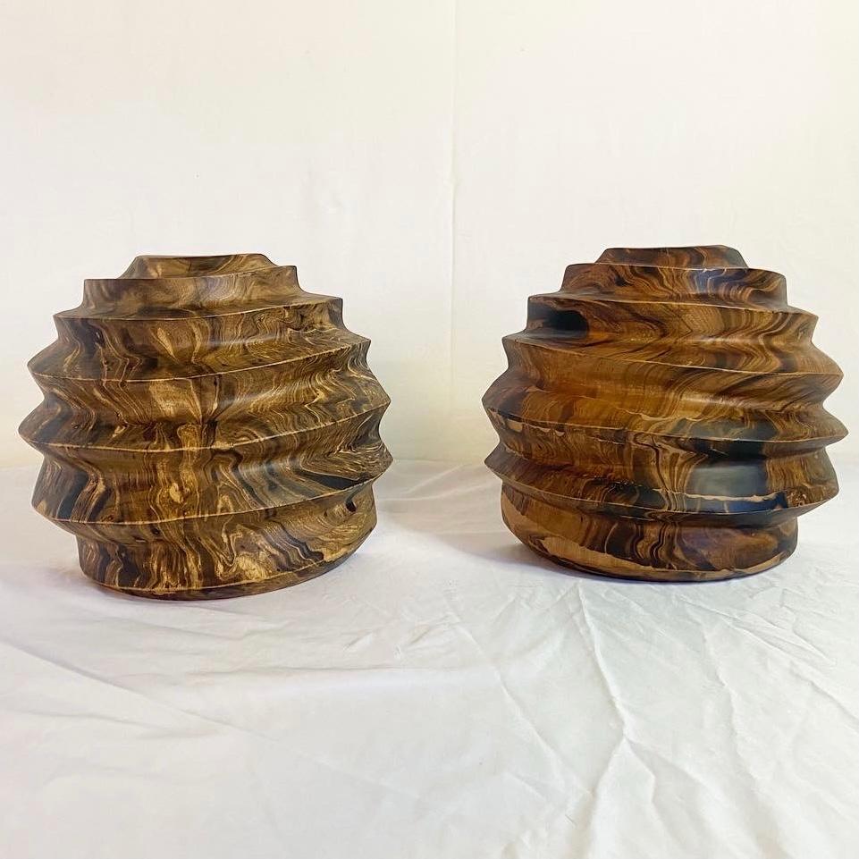 Organic Modern Modern Baylor Mango Wood Bookends by Made Goods, 2 Pieces
