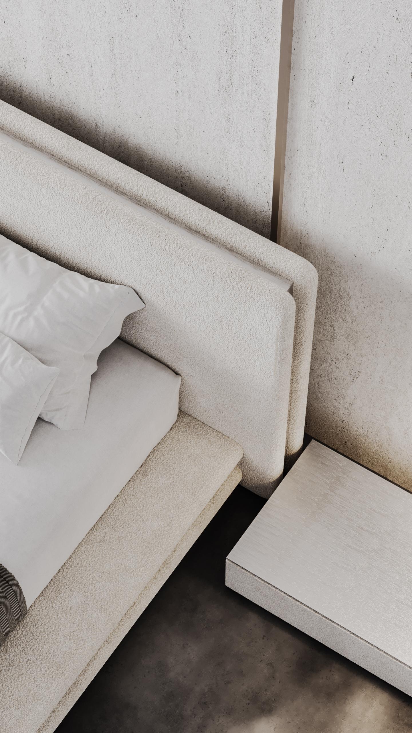 Minimalist Modern Bedside Table or Coffee Table 'Echo' by Palo Nero For Sale