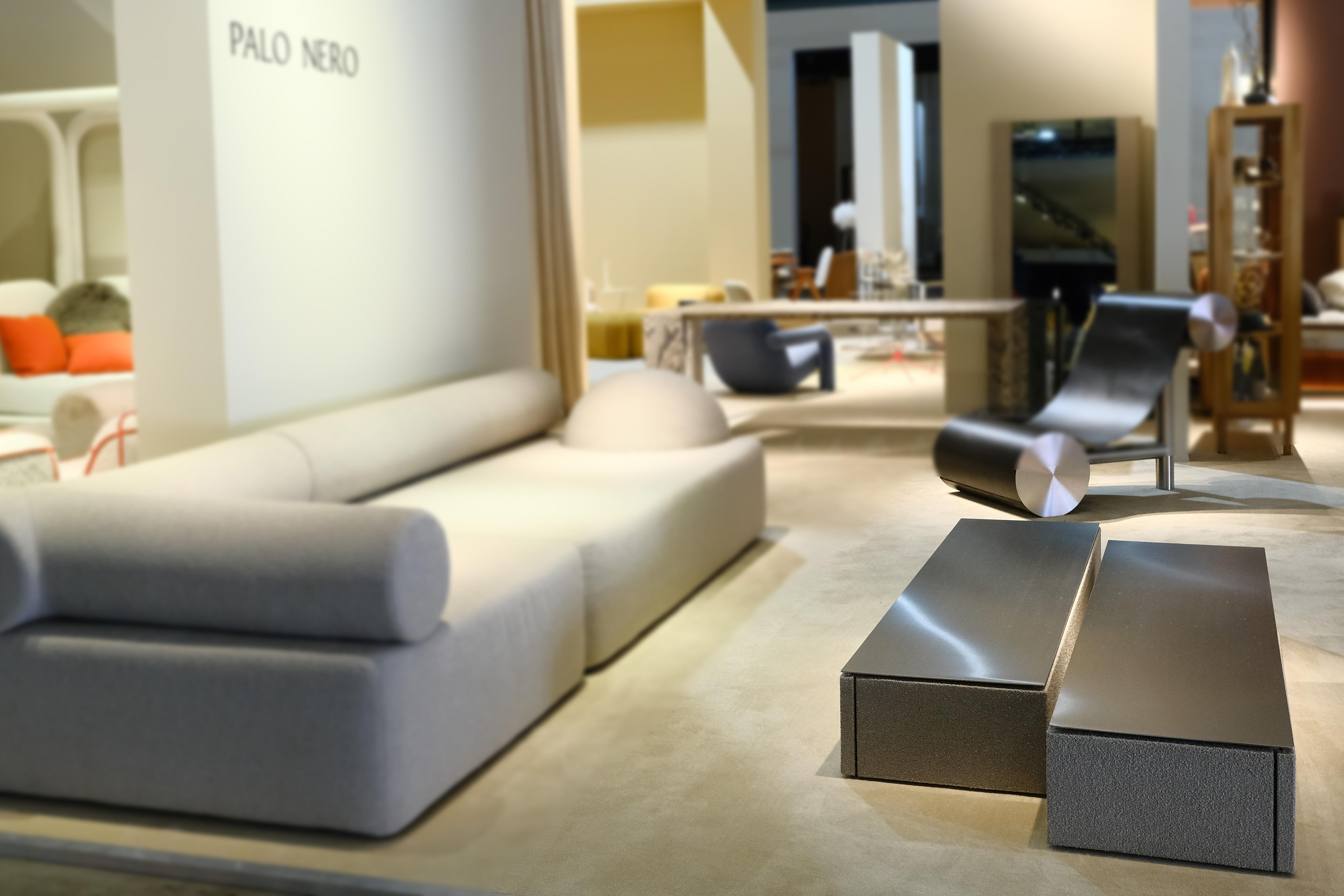 Contemporary Modern Bedside Table or Coffee Table 'Echo' by Palo Nero For Sale