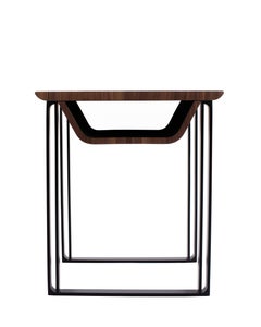 Modern Bedside Table / Side Table Wood and Steel by Cyril Rumpler