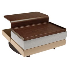 Modern Beech Wood Java Center Table by Caffe Latte