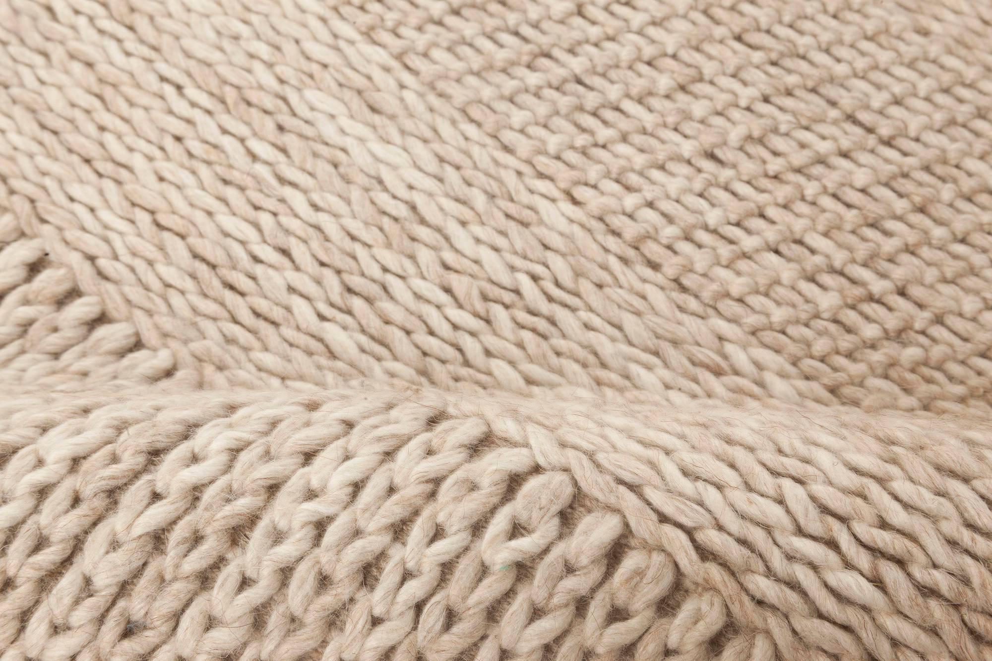 Modern Beige and gray flat-weave wool rug by Doris Leslie Blau
Size: 5'0