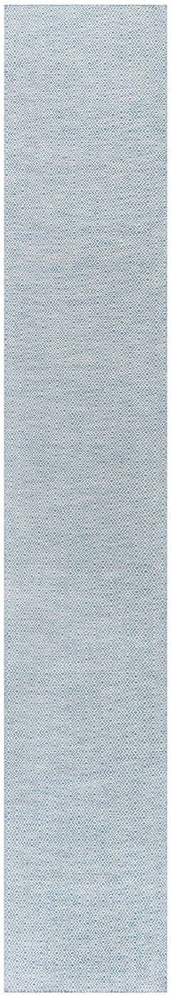 Corredor moderno de lana en tejido plano beige azul de Doris Leslie Blau
