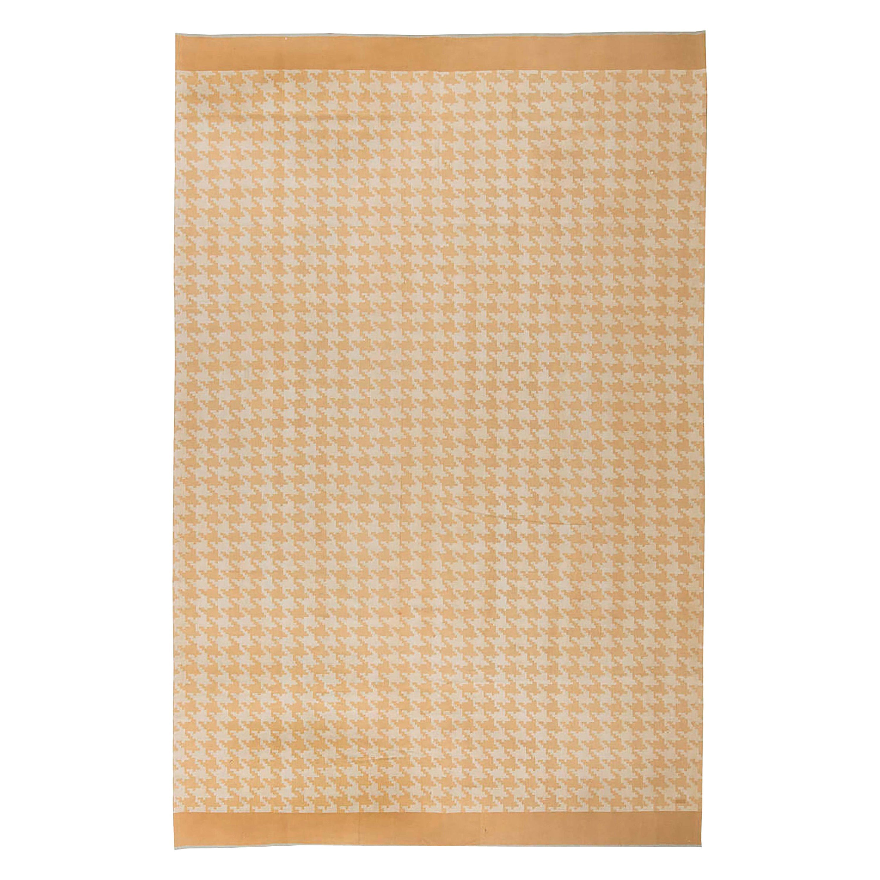 Tapis moderne beige tissé à plat de Jeffrey Bilhuber pour Doris Leslie Blau en vente