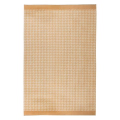 Alfombra moderna de tejido plano beige de Jeffrey Bilhuber para Doris Leslie Blau