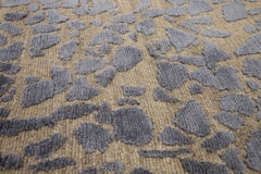 Modern Hand-Knotted Wool and Silk Rug by Apadana, Custom Sizes, Nepal