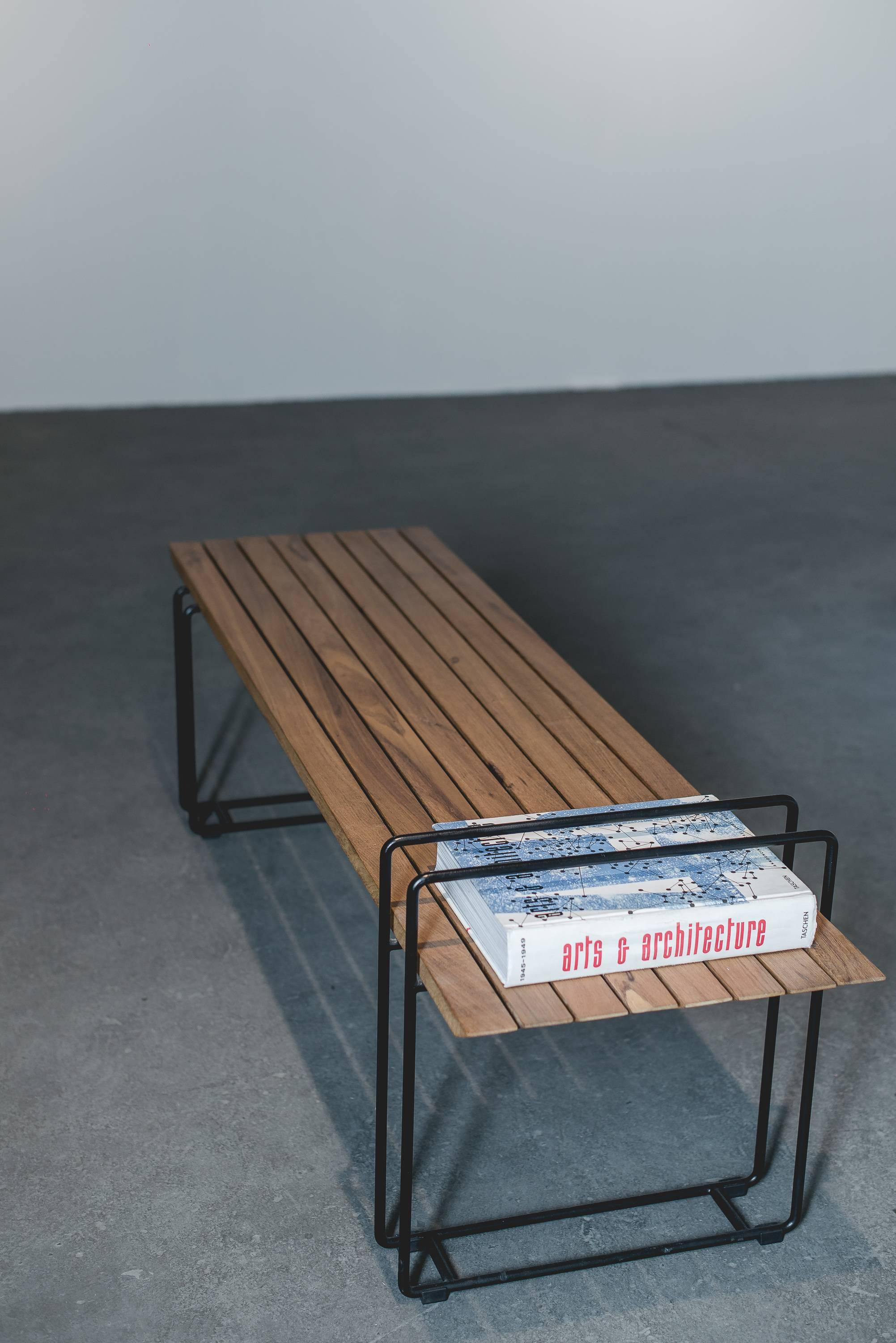 wood modern bench