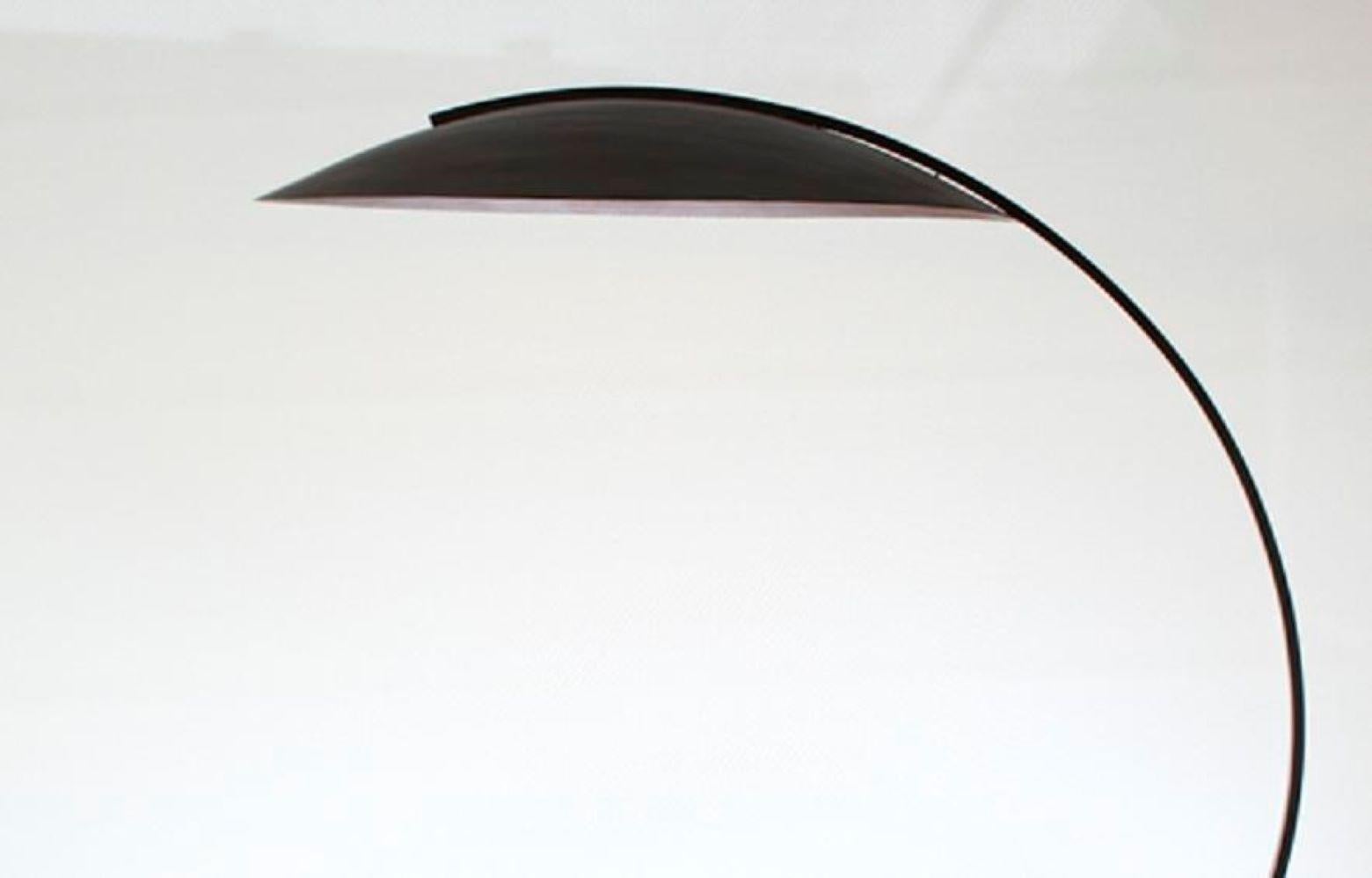 Bronzed Modern Bend-It Floor Lamp brass, led For Sale