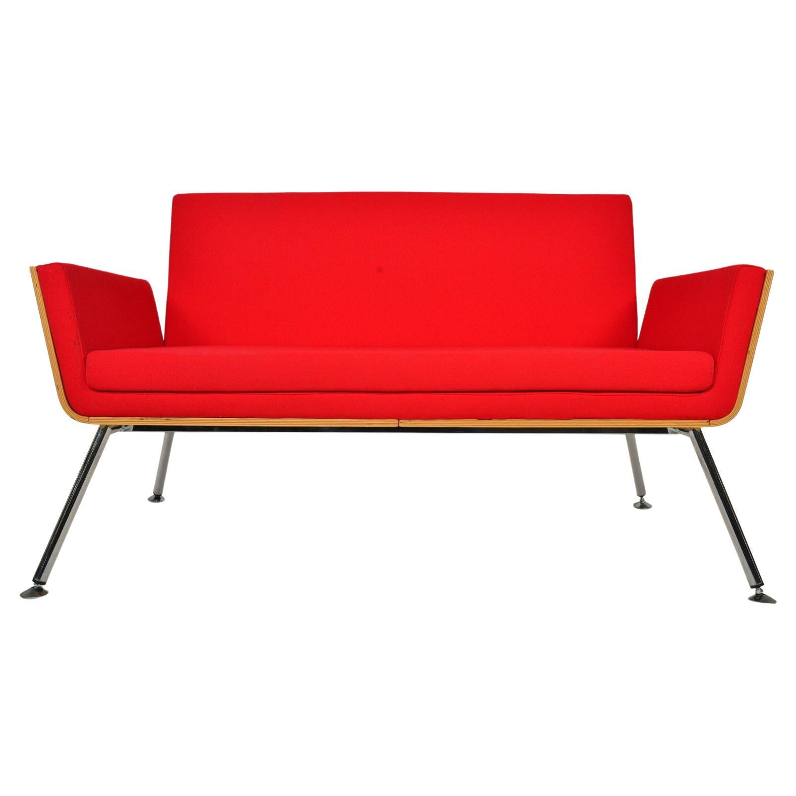 Red FauxLeather Loveseat at 1stDibs red leather loveseat, faux