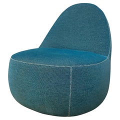 Used Modern Bernhardt Design Mitt Lounge Chair in Blue