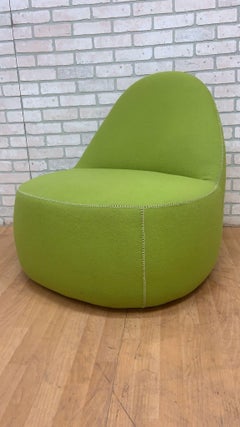 Modern Bernhardt Design Mitt Lounge Chair in Green