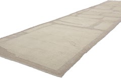 Modern Biophilic Moroccan High-Low Rug, Biophilia Japandi Meets Wabi-Sabi
