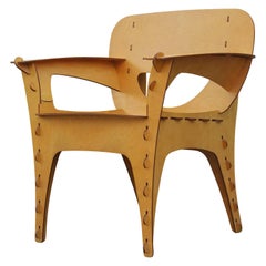 Moderner Birke Sperrholz Design Puzzle Lounge Stuhl von David Kawecki