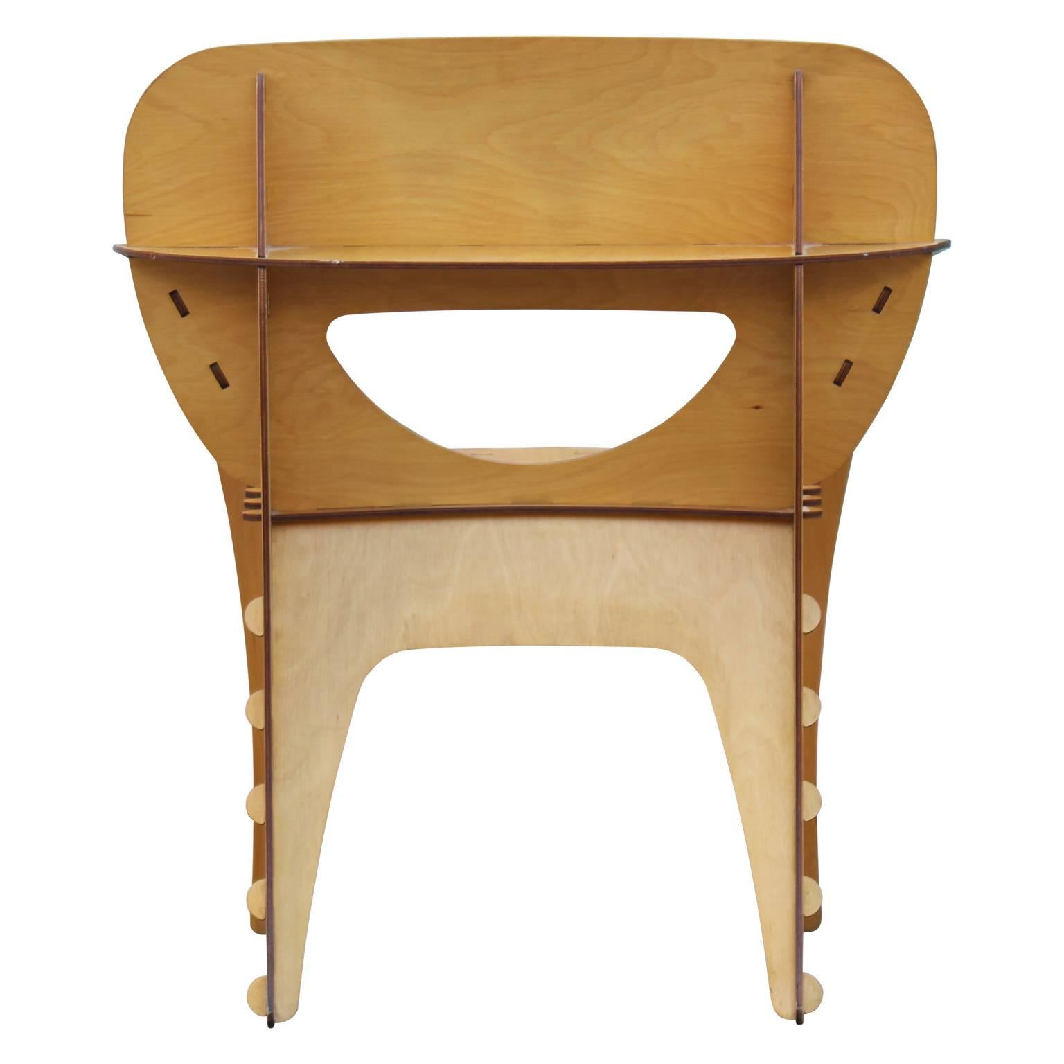 Modern Birch Plywood Design Puzzle Lounge Chair by David Kawecki 1