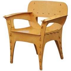 Modern Birch Plywood Design Puzzle Lounge Chair by David Kawecki