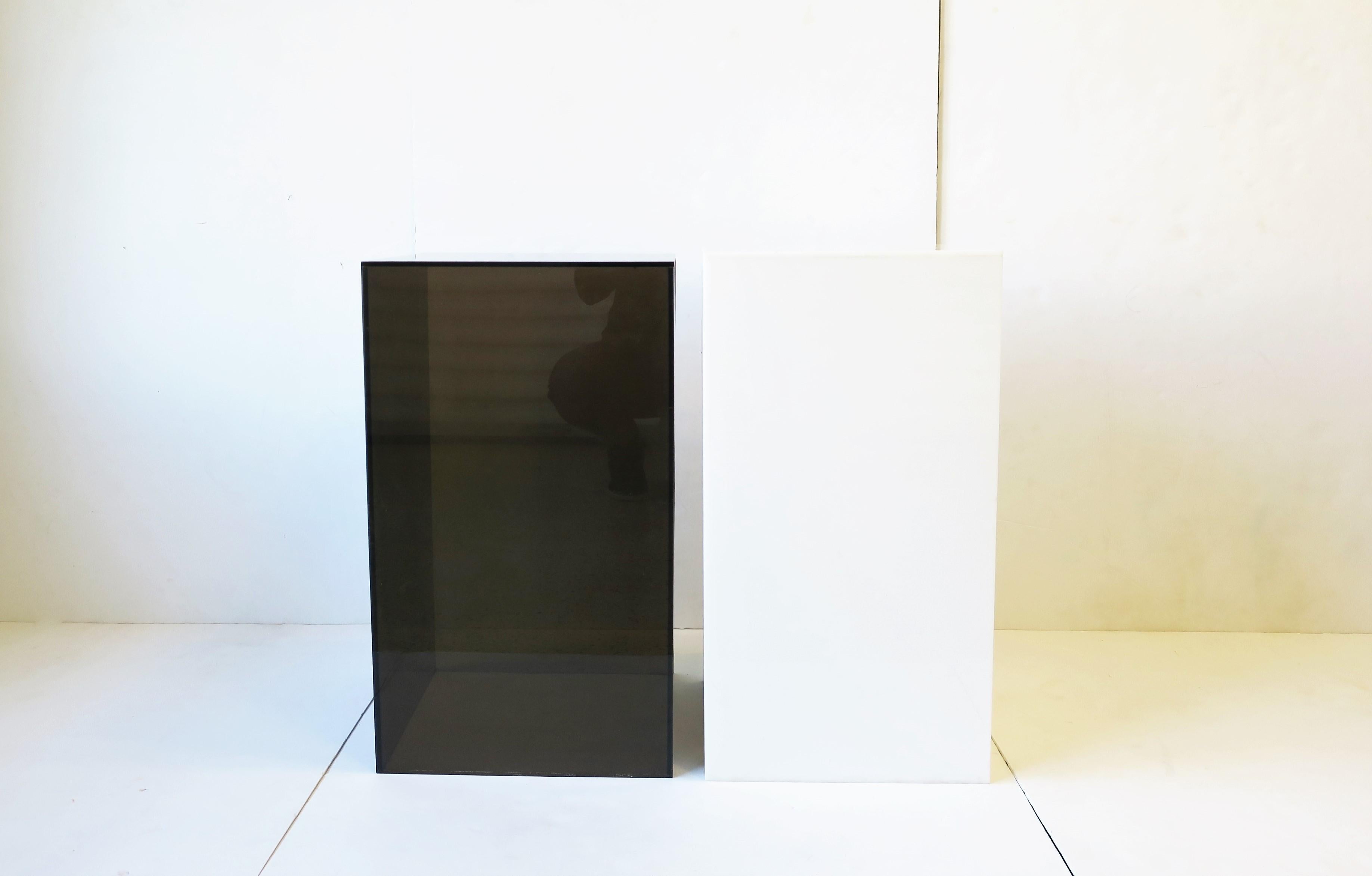 Black Acrylic Pedestal Column Stand or End Table 3