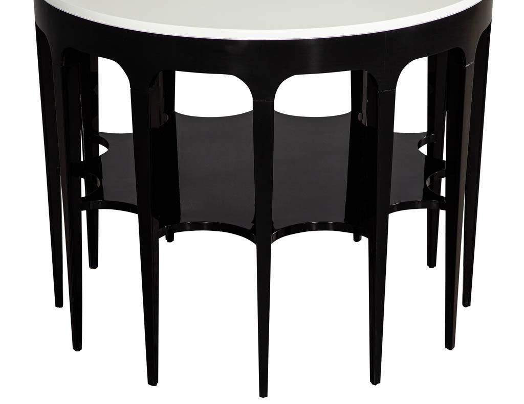 Modern Black and White Custom Center Table In Good Condition In North York, ON