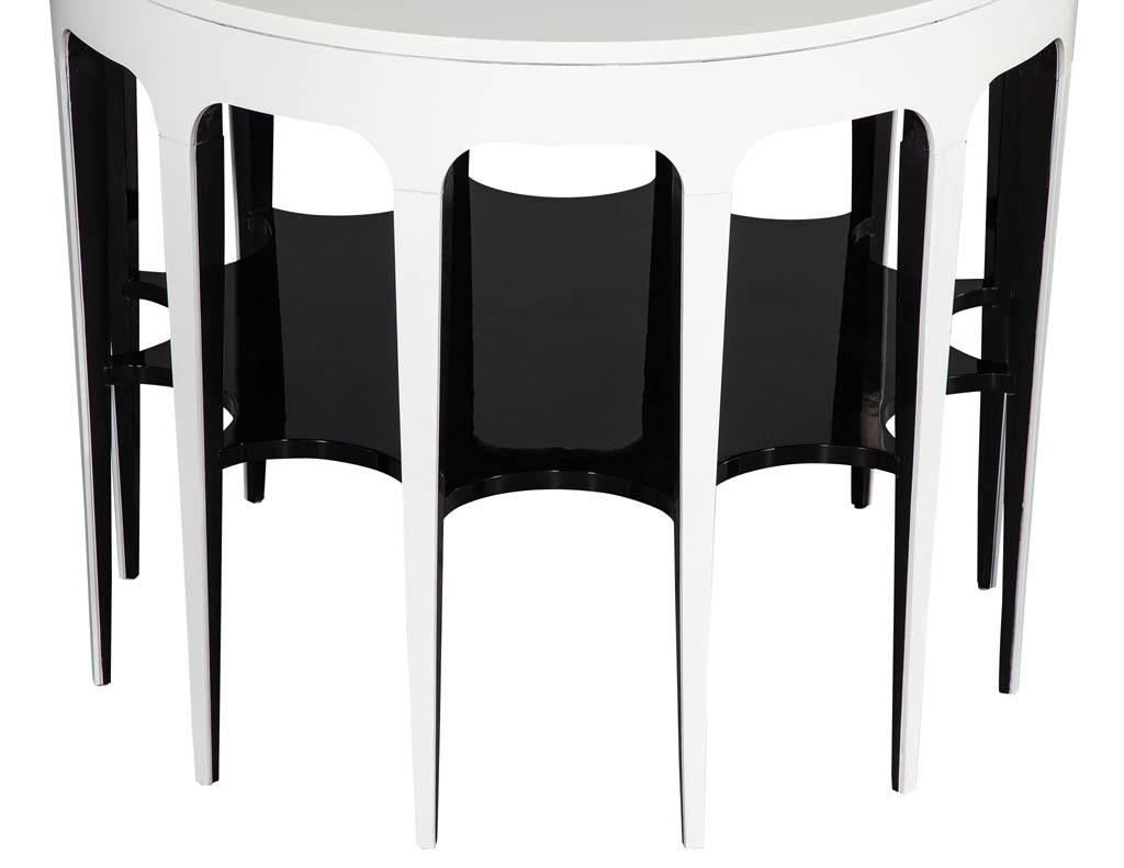 Modern Black and White Custom Center Table In New Condition In North York, ON