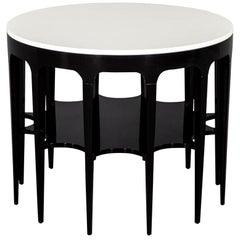 Modern Black and White Custom Center Table