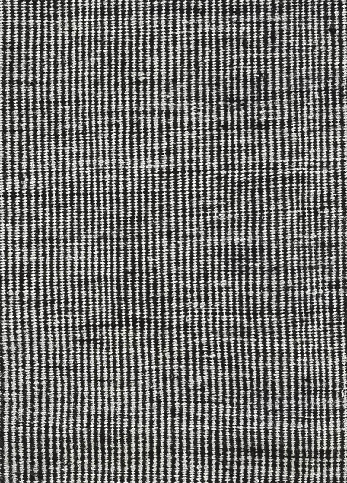 Modern black and white flat weave wool runner by Doris Leslie Blau.
Size: 2'1