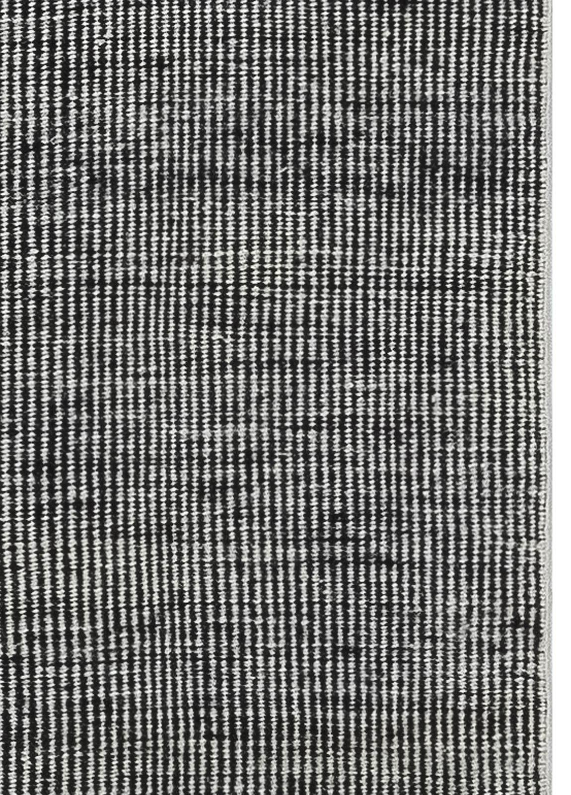 Moderner schwarzer und weißer Flachgewebe-Woll-Läufer von Doris Leslie Blau im Zustand „Neu“ im Angebot in New York, NY