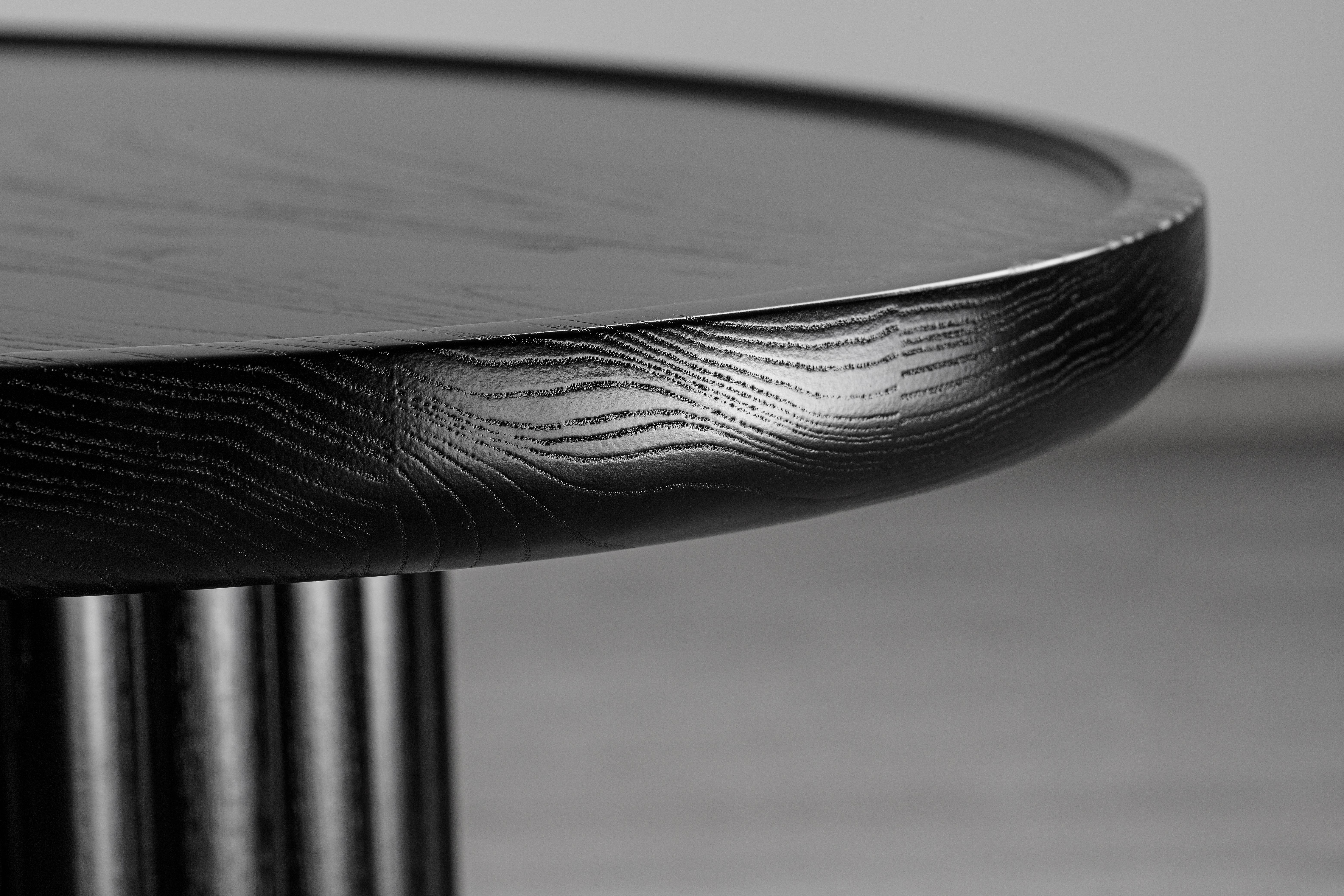 Moldovan Modern Black Ash Solid Wood Coffee Table For Sale