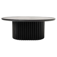 Modern Black Ash Solid Wood Coffee Table 