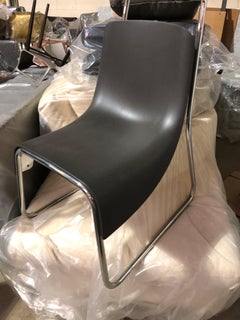 Moderner schwarzer Baleri Littlebig armloser stuhl von Jeff Miller