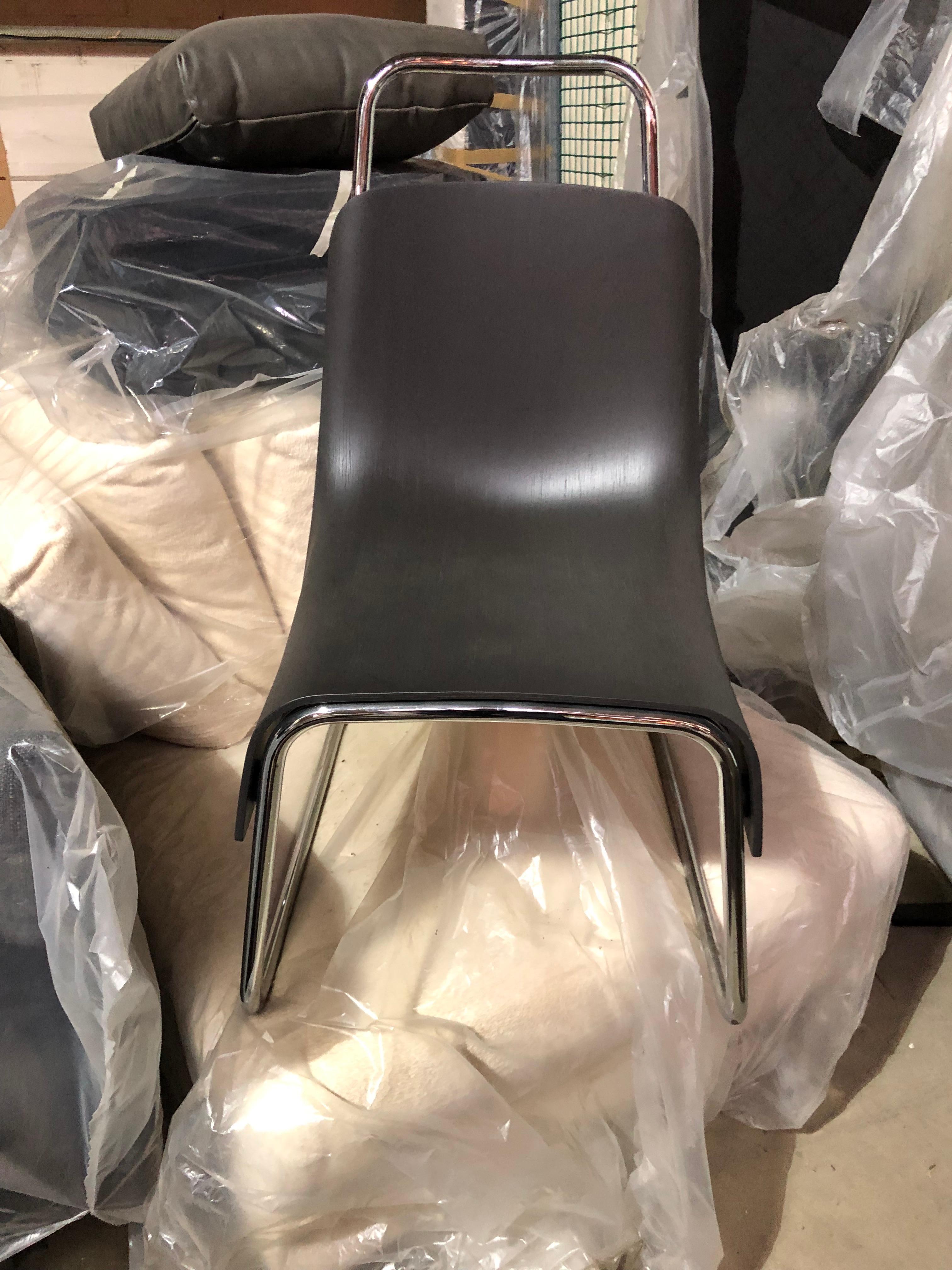 Modern Black Baleri Littlebig Armless Chair by Jeff Miller In Excellent Condition In New York, NY
